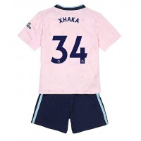 Arsenal Granit Xhaka #34 Tredje sæt Børn 2022-23 Kortærmet (+ Korte bukser)